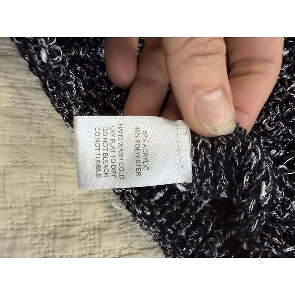 Alberto Makali Lagenlook Sweater Chain Blouse‎ | Black Gray | Size Small - Picture 7 of 15